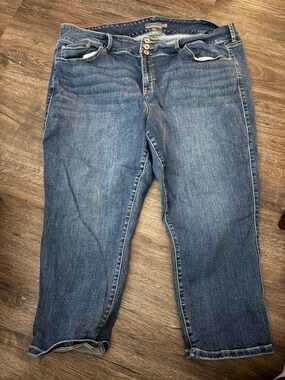 torrid Dark Blue Stretch Crop Jeggings